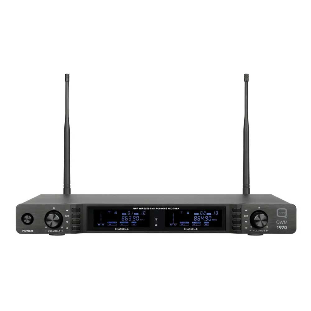 QWM 1970 HH BP Dual Channel UHF Handheld & Beltpack Wireless System
